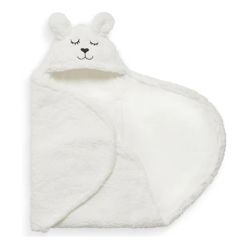 Jollein - Inlindningsfilt fleece Bunny 100x105 cm Off White
