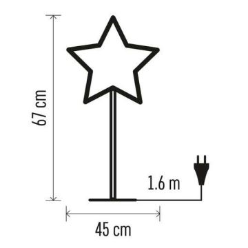 Juldekoration  1xE14/25W/230V diameter  45 cm gyllene 