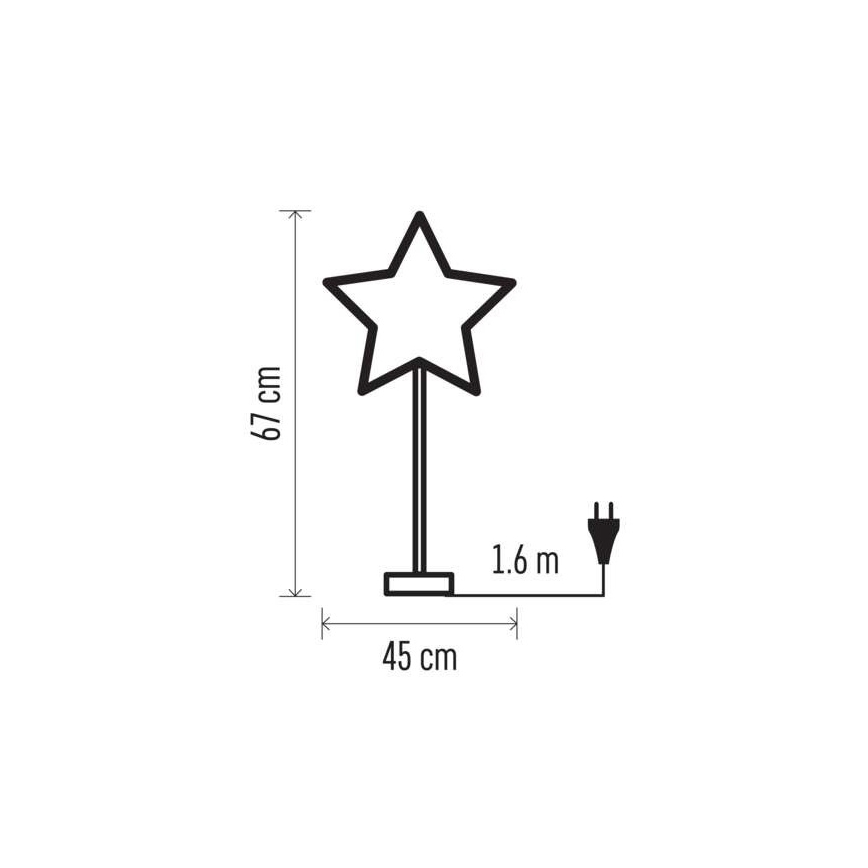 Juldekoration  1xE14/25W/230V diameter  45 cm vit 