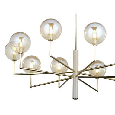 Jupiter 1977 - Pendelkrona FEME 10xG9/10W/230V guld/beige