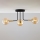 Jupiter 2037 - Pendelkrona BURANO 3xG9/10W/230V svart/guld/beige