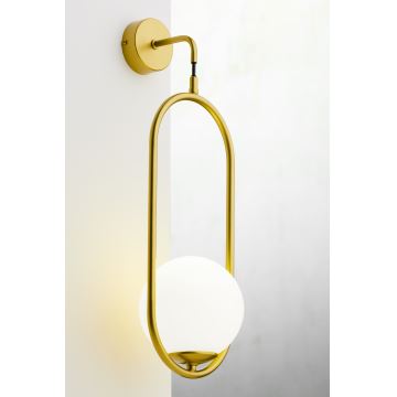 Jupiter 2043 - Vägglampa IGON 1xE14/40W/230V guld