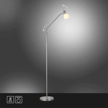 JUST LIGHT. 11956-55 - Golvlampa KARO 1xE14/40W/230V krom