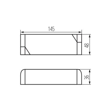 LED Elektrisk transformator 30W/24V