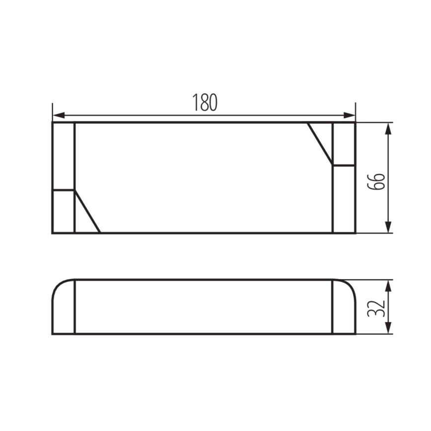 LED Elektrisk transformator 100W/24V