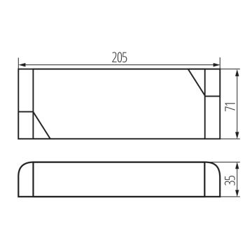 LED Elektrisk transformator 150W/24V