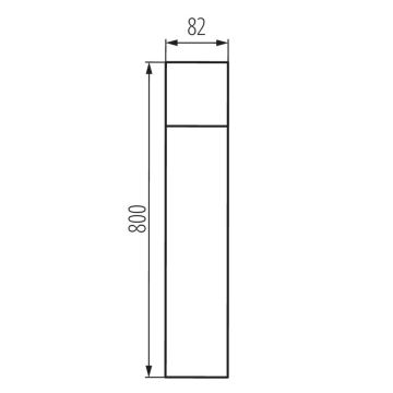 Kanlux 29013 - Utomhuslampa VADRA 1xE27/20W/230V IP44