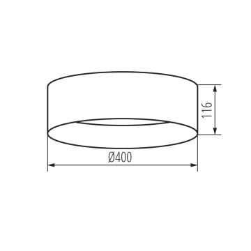 LED taklampa RIFA LED/17,5W/230V 4000K vit