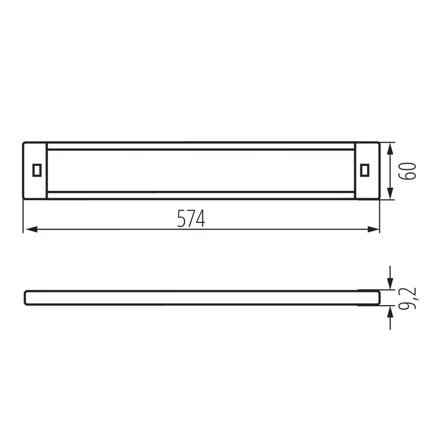 LED Dimbar möbelbelysning med rörelsedetektor DAXA LED/9W/24V 3000/4000/5500K