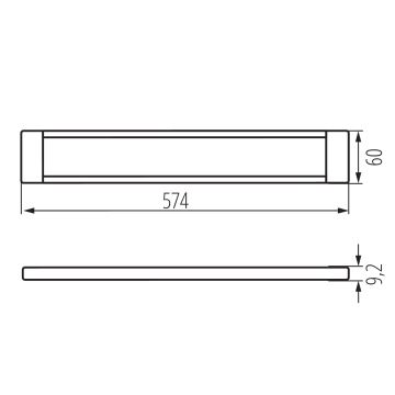 LED Dimbar möbelbelysning DAXA LED/9W/24V 3000/4000/5500K