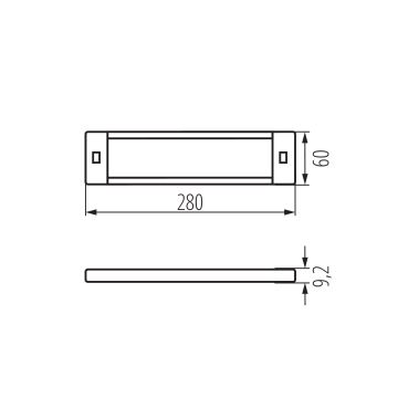 LED Dimbar möbelbelysning med rörelsedetektor DAXA LED/5W/24V 3000/4000/5500K