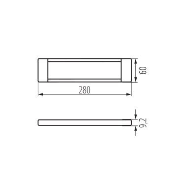 LED Dimbar möbelbelysning DAXA LED/5W/24V 3000/4000/5500K