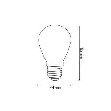 KIT 2x LED glödlampa PARTY E27/0,3W/36V blå