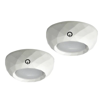 KIT 2x LED Orienteringslampa med touch funktion LED/4,5V/3xAAA