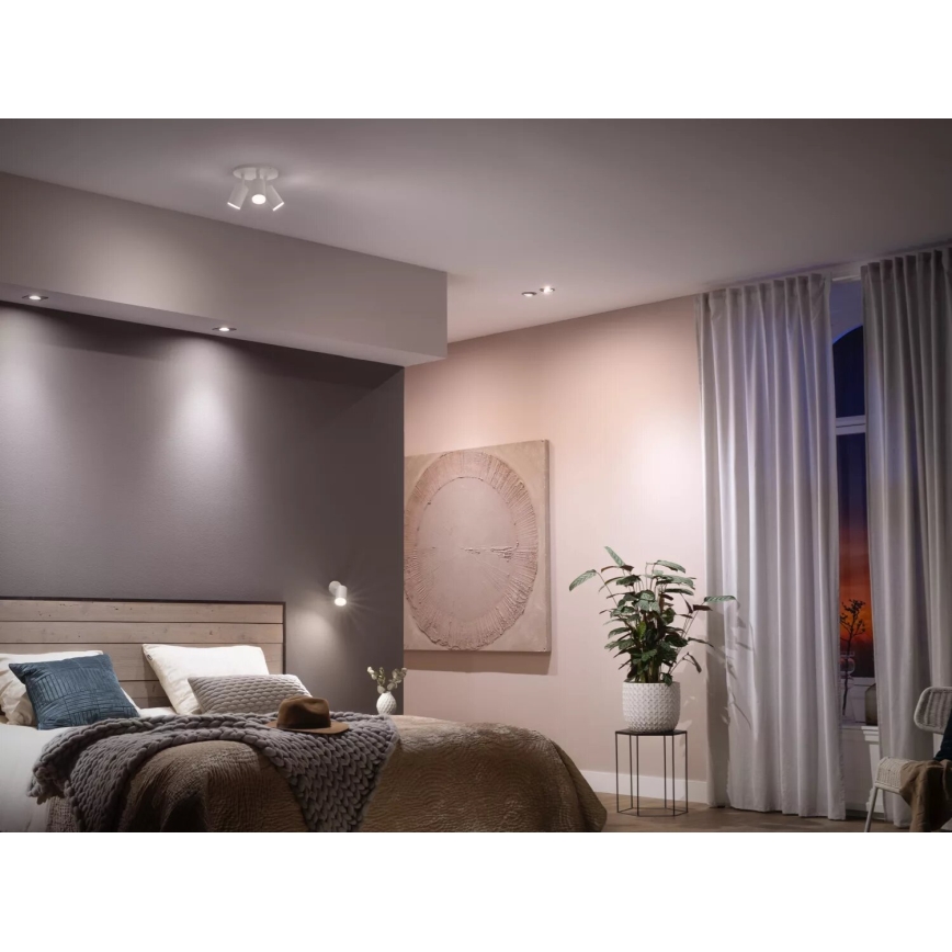 KIT 3x LED Ljusreglerad glödlampa Philips Hue WHITE AMBIANCE GU10/4,2W/230V 2200-6500K