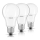 KIT 3xLED Glödlampa E27/8,5W/230V 2700K - Osram