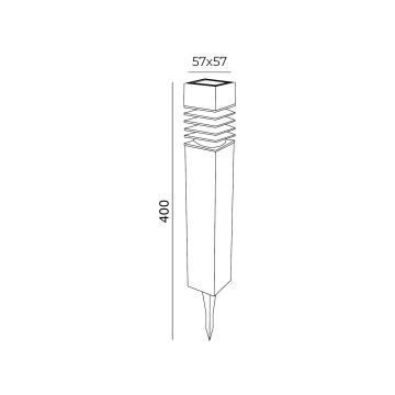 KIT 6x LED solcellslampa 6xLED/0,06W/1,2V 6000K IP44