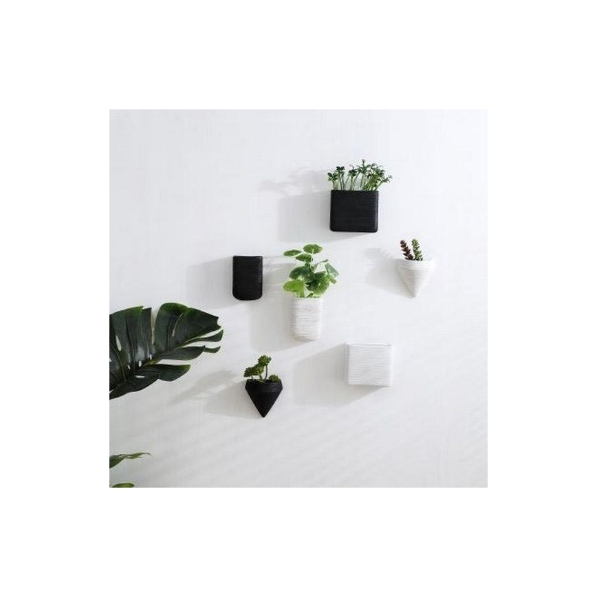 KIT 6x Wall flowerpot LOU 15x17 cm