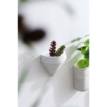 KIT 6x Wall flowerpot LOU 15x17 cm