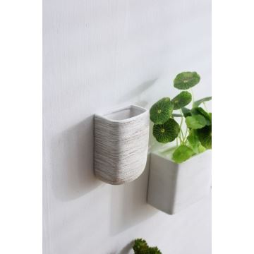 KIT 6x Wall flowerpot LOU 15x17 cm