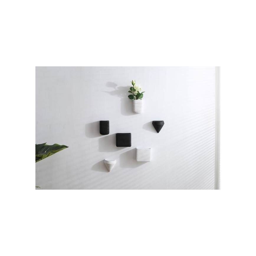 KIT 6x Wall flowerpot LOU 15x17 cm