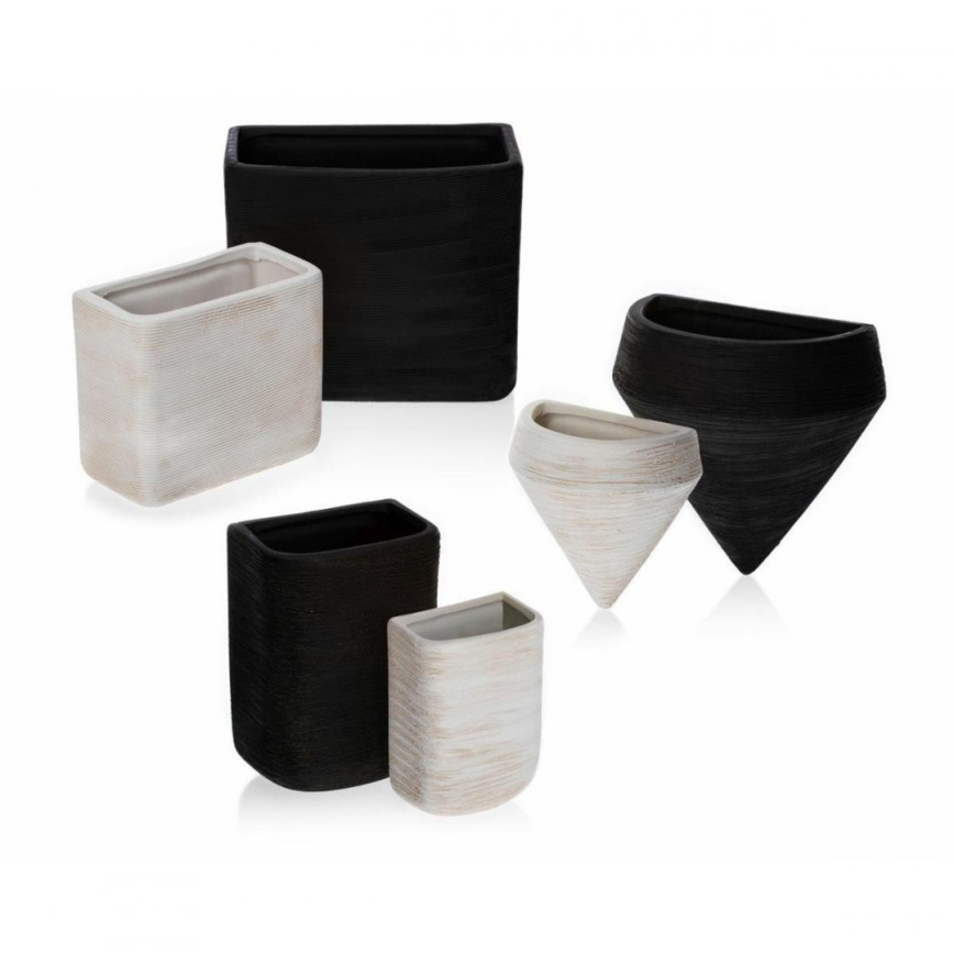 KIT 6x Wall flowerpot LOU 15x17 cm