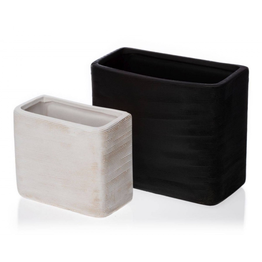 KIT 6x Wall flowerpot LOU 15x17 cm