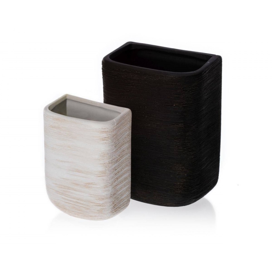 KIT 6x Wall flowerpot LOU 15x17 cm