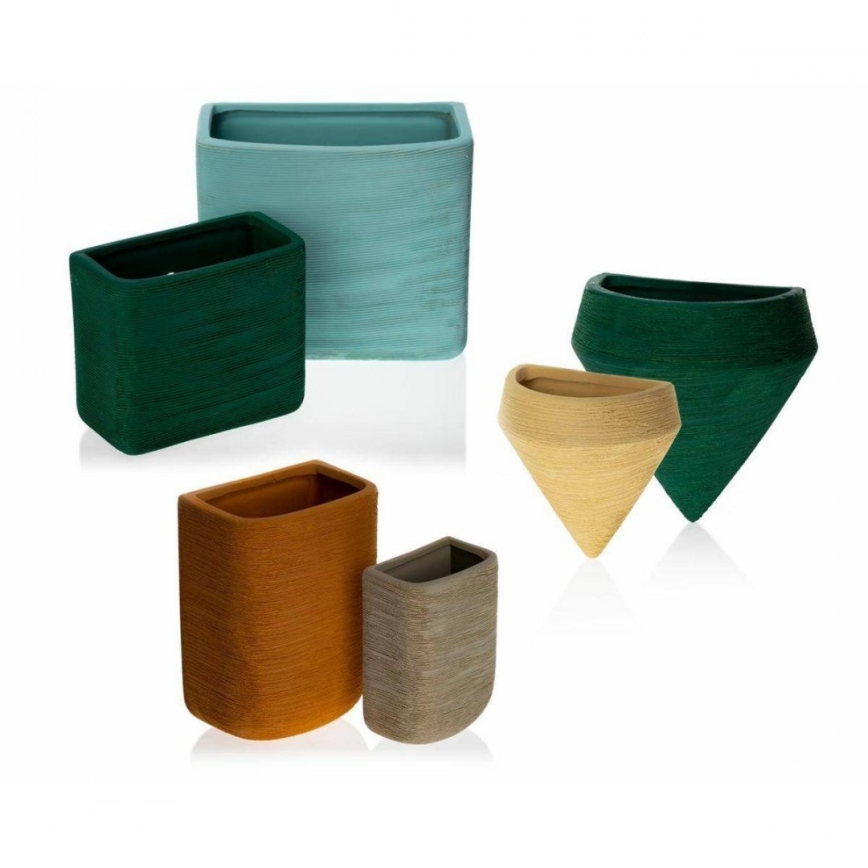 KIT 6x Wall flowerpots LOU 15x17 cm