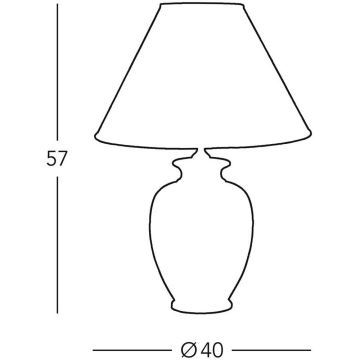 Kolarz 0014.74.3 - Bordslampa GIARDINO 1xE27/100W/230V