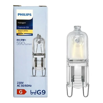 Kraftfull glödlampa Philips G9/44W/230V 2800K