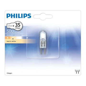 kraftig glödlampa Philips HALOGEN GY6,35/25W/12V 3000K