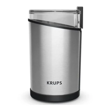 Krups - Elektrisk kaffebönkvarn 85g FAST-TOUCH 200W/230V krom