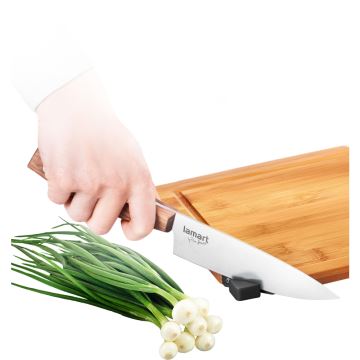 Lamart - Skärbräda för kök with knife sharpener 32x22 cm
