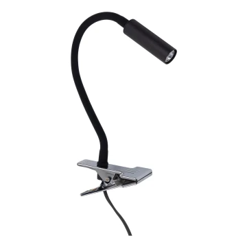 Lampa med klämma LAGOS 1xG9/6W/230V svart