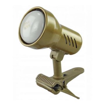 Lampa  with a clip KD 1xE27/24W/230V gold