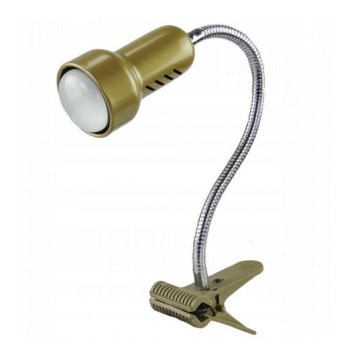 Lampa  with a clip LOLEK 1xE14/24W/230V gold