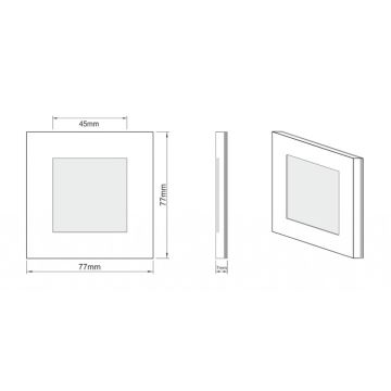 LDST AN-01-B-BC9 - Trappljus ängel 9xLED/1,2W/230V