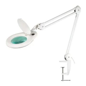 LED Bordslampa med förstoringsglas  LED/9W/230V vit