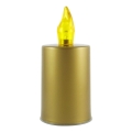 LED Candle LED/2xAA varm vit 10,8 cm guld
