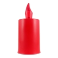 LED Candle LED/2xAA varm vit 10,8 cm röd