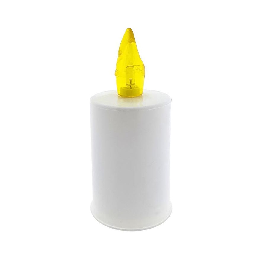 LED Candle LED/2xAA varm vit 10,8 cm vit