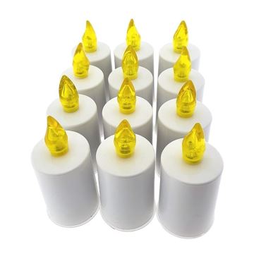 LED Candle LED/2xAA varm vit 10,8 cm vit