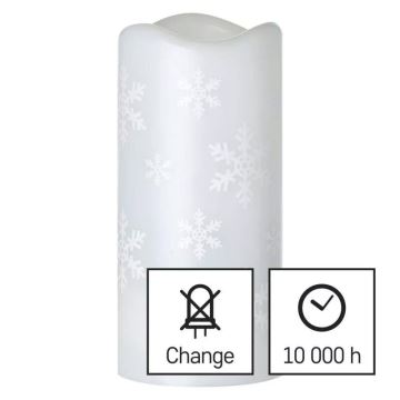 LED Christmas ljus LED/3xAAA snowflakes kall vit