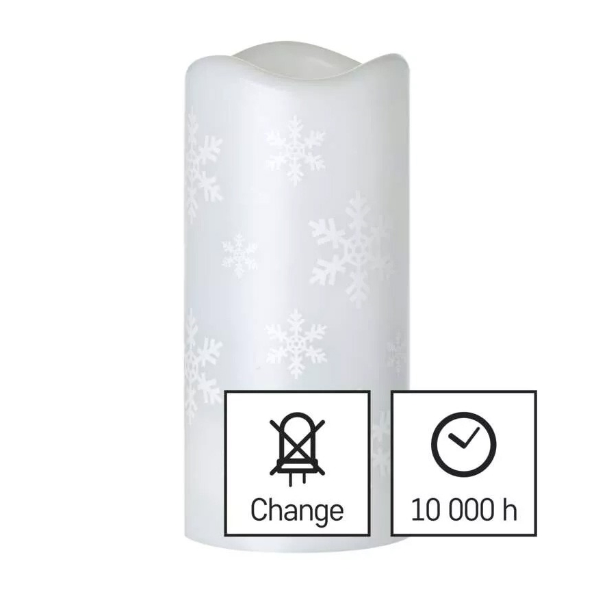 LED Christmas ljus LED/3xAAA snowflakes kall vit