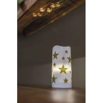 LED Christmas ljus LED/3xAAA stars varm vit