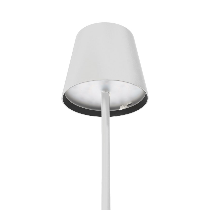 LED Ljusreglerad utomhus rechargeable bordslampa LED/4W/4000 mAh 3000/4000/5500K IP44 vit