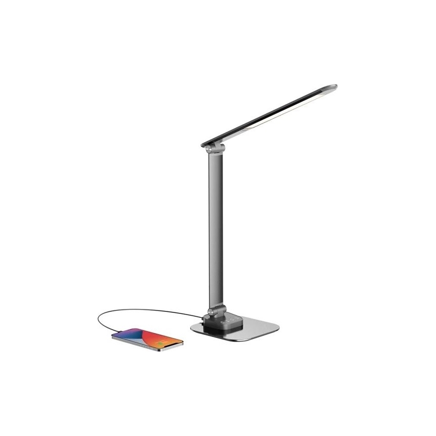 LED Dimbar bordslampa med USB LED/7,5W/230V 3000K/4000K/5500K antracit