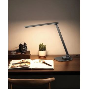 LED Dimbar bordslampa med USB LED/7,5W/230V 3000K/4000K/5500K antracit