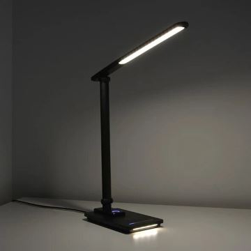 LED Dimbar bordslampa med USB LED/9W/230V 3000K/4000K/5500K svart